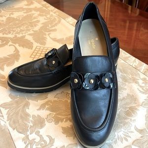 Kate Spade Karisa Black Leather Flats Loafers 9